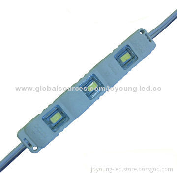 3-piece 5050 Water-resistant High-brightness LED Injection Module, 18-20lm, 12V, IP67